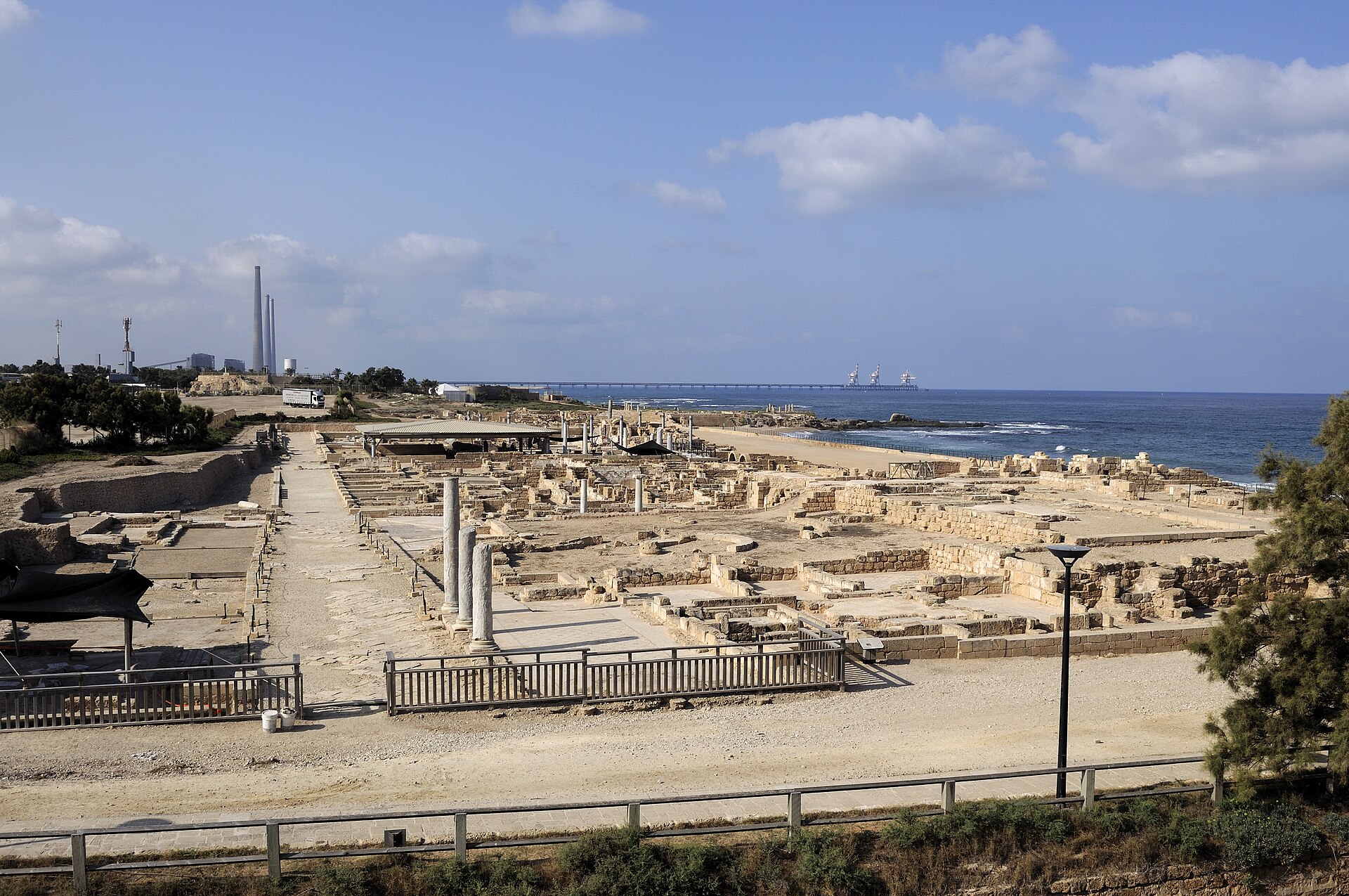 Roman ruins at Caesarea Maritima on the Israeli coast