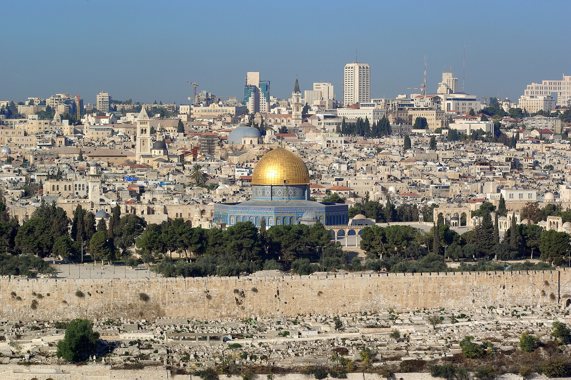 Old City of Jerusalem with the Dome of the Rock