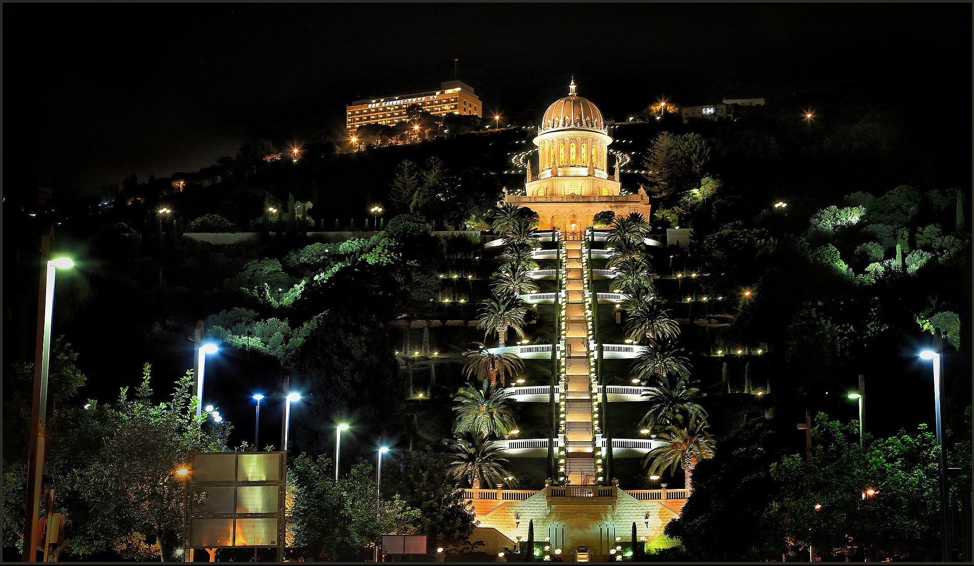 Bahá'í Gardens terraces in Haifa