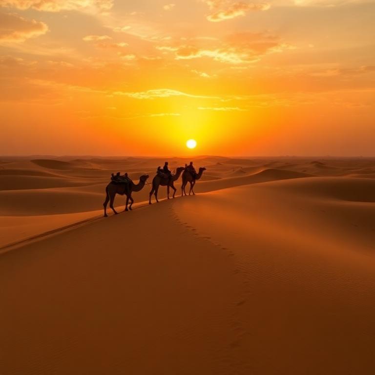 Qatar desert dunes