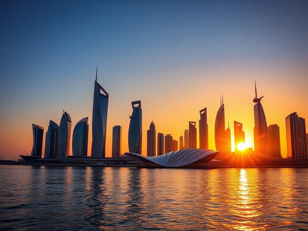 Doha Qatar skyline